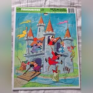 Disney 1984 Golden & Frame Tray Castle Puzzle
